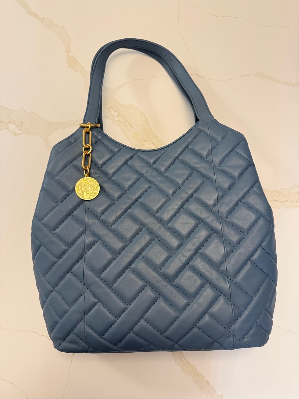 NWT Vince Camuto Kisho Quilted Leather Tote